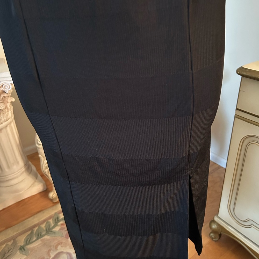 ASOS Elegant Black Sleeveless Dress C:4246-9 Size 2 B 14” L 46” Like New - Picture 3 of 6
